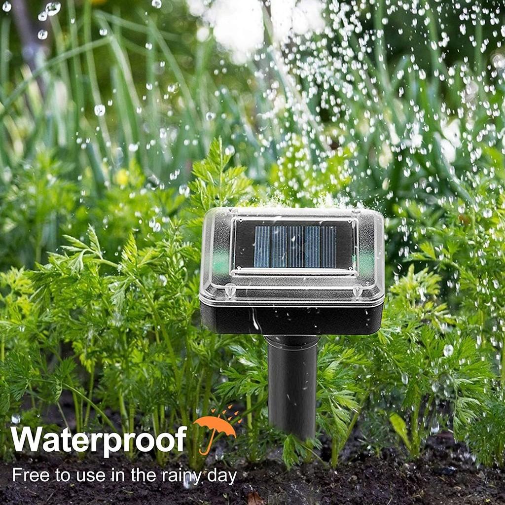 Solar Square Powered Ultrasonic Snake Rodent Repellent Electronic Pest Tool