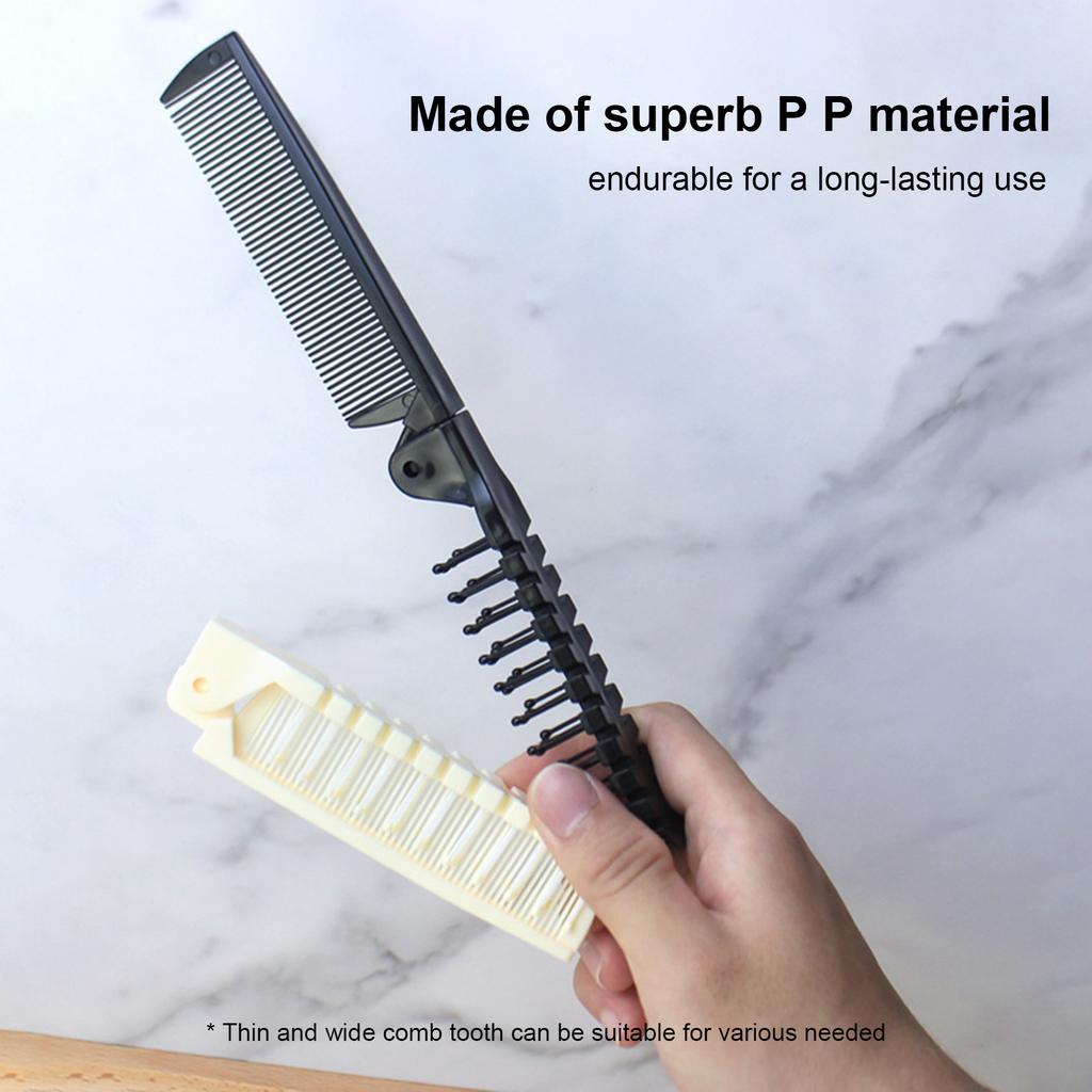 Foldable Hair Brush Folding Pocket Comb Portable for Travel Styling Tool
