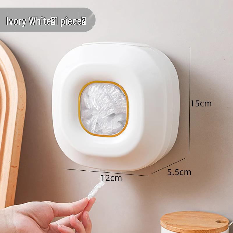 Коробка для хранения пищевой пленки без пробивания отверстий: Настенный выдвижной держатель для пакетов для хранения свежих продуктов для кухни.