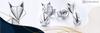 925 Fox Earrings, Foxes Box, S925 Fox, Animals, Pr 925