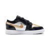 Детские кроссовки Air Jordan 1 Low ALT SE BP Gold Toe Черный металлик-золотой белый DZ6318-071