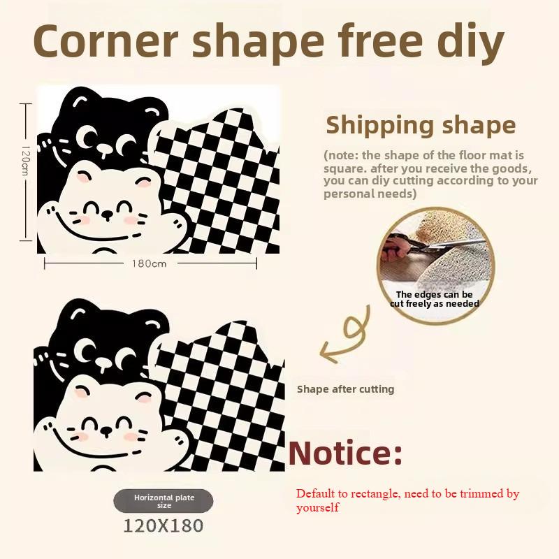 Entry door silk ring floor mat Entry door door mat Household entrance door rubbing soil non-slip foot mat