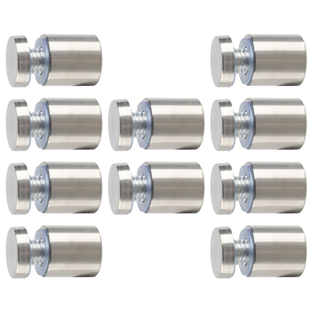 10 шт. Рекламные гвозди из нержавеющей стали, железа, устойчивые к ржавчине, настенные дистанционные винты для галереи