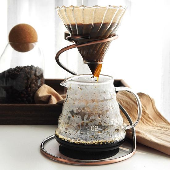 Держатель чашки для кофейного фильтра из нержавеющей стали, гладкая подставка для наливания