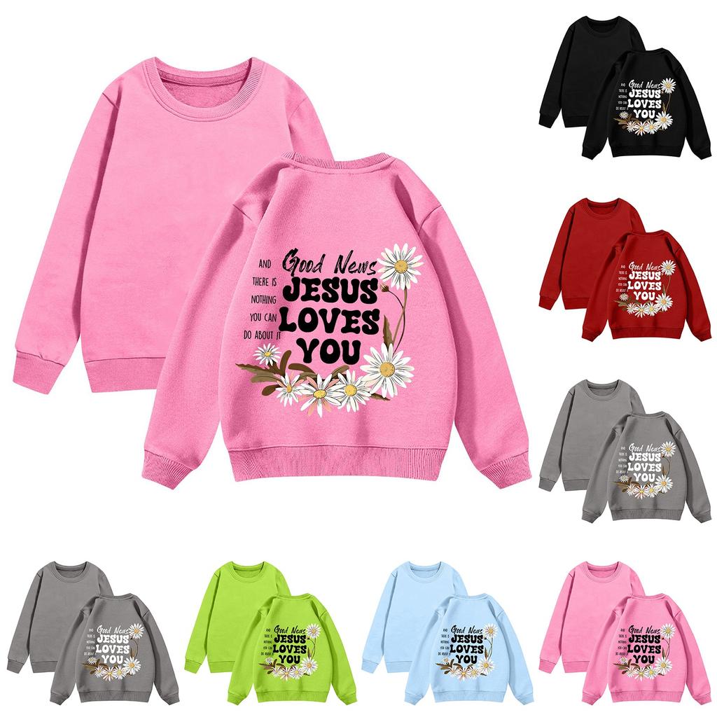 Children's Hoodie Boys And Girls Fashion Printed Long-sleeved Hoodie