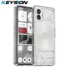 KEYSION Прозрачный противоударный чехол for Nothing Phone 2 1, прозрачный бампер, Мягкая силиконовая задняя крышка из ТПУ для телефона Nothing Phone 1 2