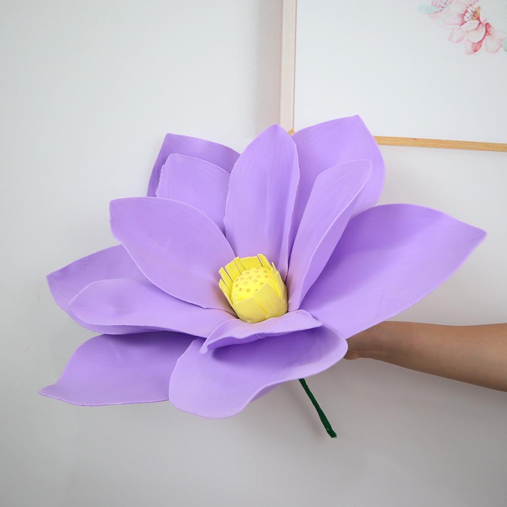 Fashion Simulation Lotus Flower Artificial Large Foam Fake Flowers New PE Giant Lotus Flower