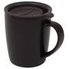 (NITORI) Stainless Steel Mug with Lid, CV187-2, Black, 8958158