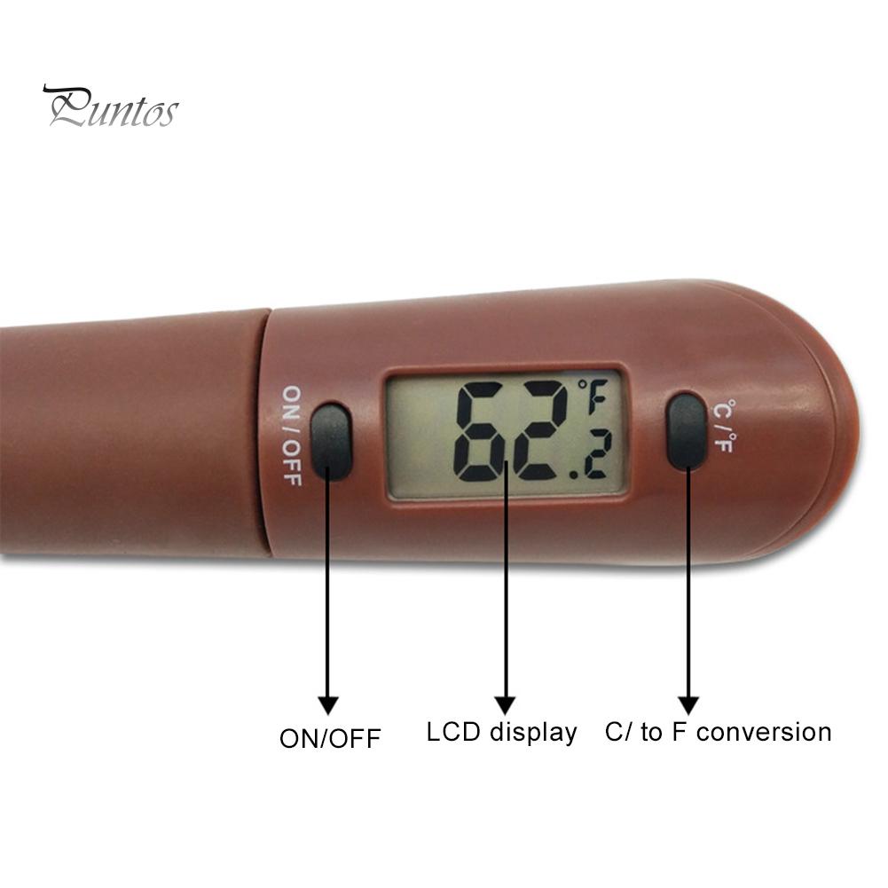 Kitchen Baking Tool Silicone Digital Spatula Cooking Thermometer Stirrer Food