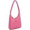 Prada 2000 Triangle Label Nylon Nylon Bag Underarm Bag Handbag Shoulder Bag Women's Begonia Pink Dark Pink
