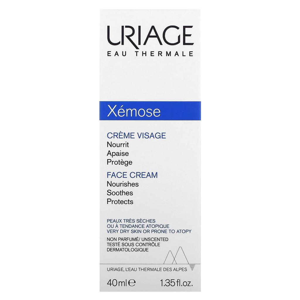 Uriage Xemose, крем для лица, без запаха, 1,35 жидких унций (40 мл)