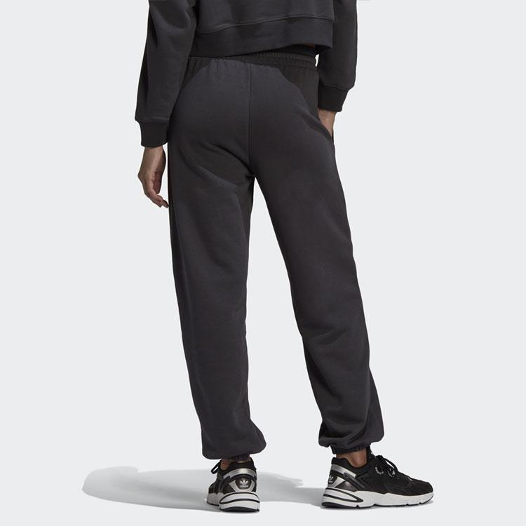 adidas Оригинальные женские спортивные штаны с трилистником, черные HU1622