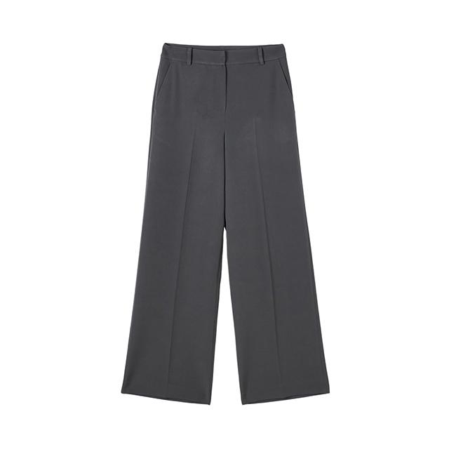 Брюки из эластичной кожи LAP, полуширокие, Aq2Wp571