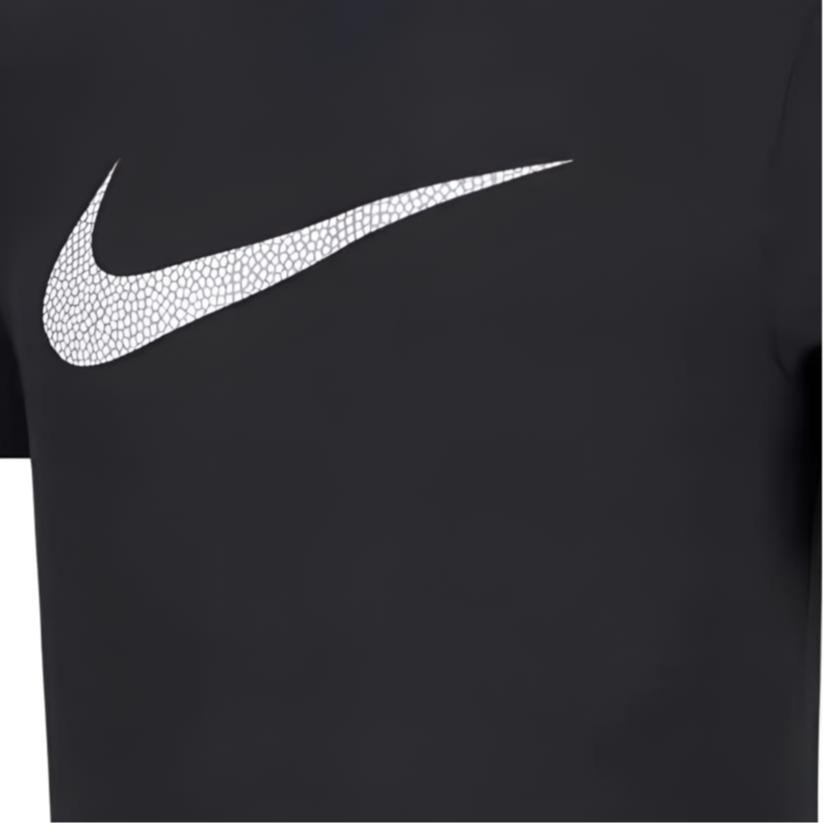 Nike T Shirts Men's Black Crew Neck Moderate Straight Fit AA4526-010
