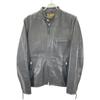 Y'2 LEATHER SR-41 Black Steer Oil Calf Single Rider's Jacket Jacket 40 blackUsed