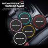 BTY4  2pcs Silica Gel Car Coaster Water Cup Holder Anti Slip Pad Mat For Mercedes Benz AMG A B C E S G Class A180 CLK CLA GLE GLC W212