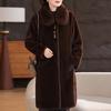 Winter Long Faux Fur Coat for Women Thick Warm Luxurious Overcoat Elegant Middle-aged Woman Fur Jacket