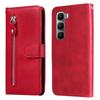 For Infinix Hot 60 Pro 4G PU Leather Cases with Zipper Pocket Wallet Phone Cover Stand