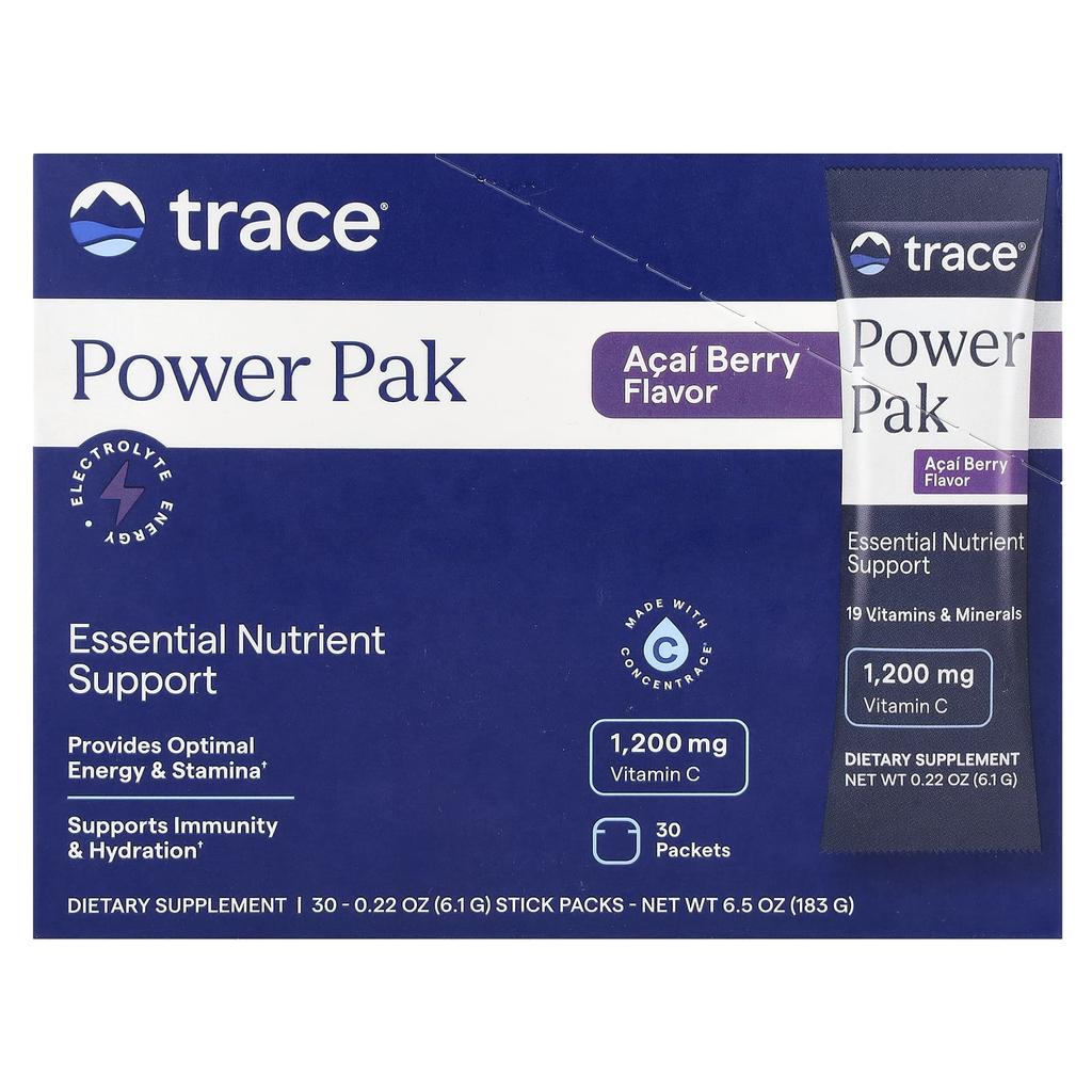 Power Pack, Acai Berry, 30 Stick Packs, 6.1G (0.22Oz) Each