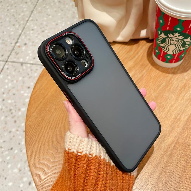 Матовый полупрозрачный защитный чехол для Iphone 14 13 12 Pro Max 14 Plus, противоударный мягкий бампер, роскошный жесткий чехол для ПК, прозрачная крышка, капа