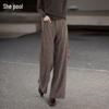 She Pool Women's High-Waist Wide-Leg Commuter Suit Pants