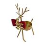 Christmas Reindeer Tealight Candle Holder Gold Iron Decoration for Table Window Versatile Christmas Holiday Decor