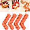 3/4 Inch 90 Degree Positioning Squares L-shape Right Angle Clamps Reusable Plastic L-Type Fixing Clamp Durable Corner Clamping