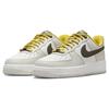 Nike Air Force 1 Low Premium Light Bone Cargo Khaki Мужские кроссовки кремового цвета Summit-White Vivid-Sulfur FV3628-031