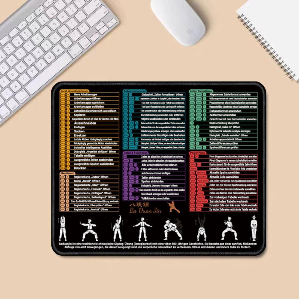 HD Printing Computer Keyboard Pad Anti-Slip Base Office Desk Mat New Keyboard Pad Office Workers