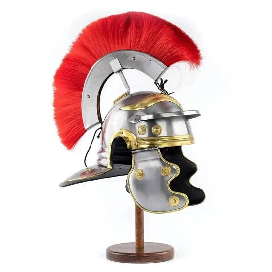 Medieval Centurian Helmet Roman Centurion Helmet with Plume  LINER