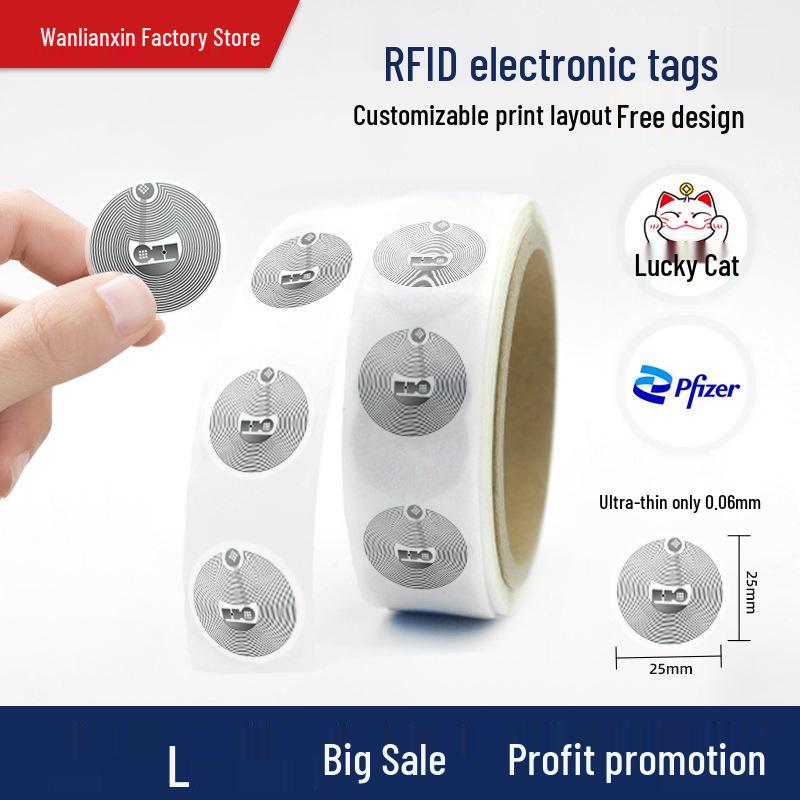 Музыкальная наклейка на стену с NFC: RFID-метка с чипом NTAG215 для металла