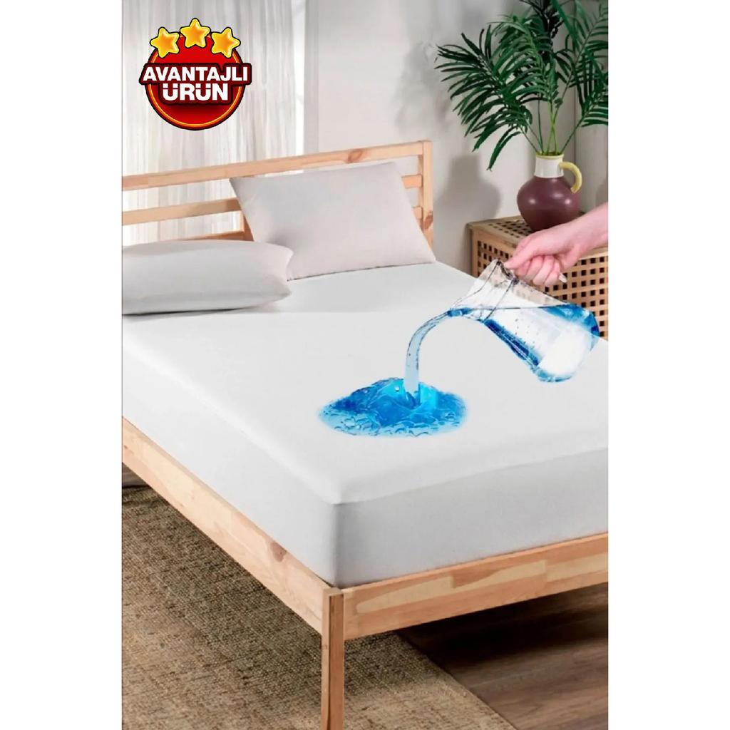 Bed Mattress Fitted Water Liquid Proof Mattress Wrapping Design Double Or Single Antibacterial