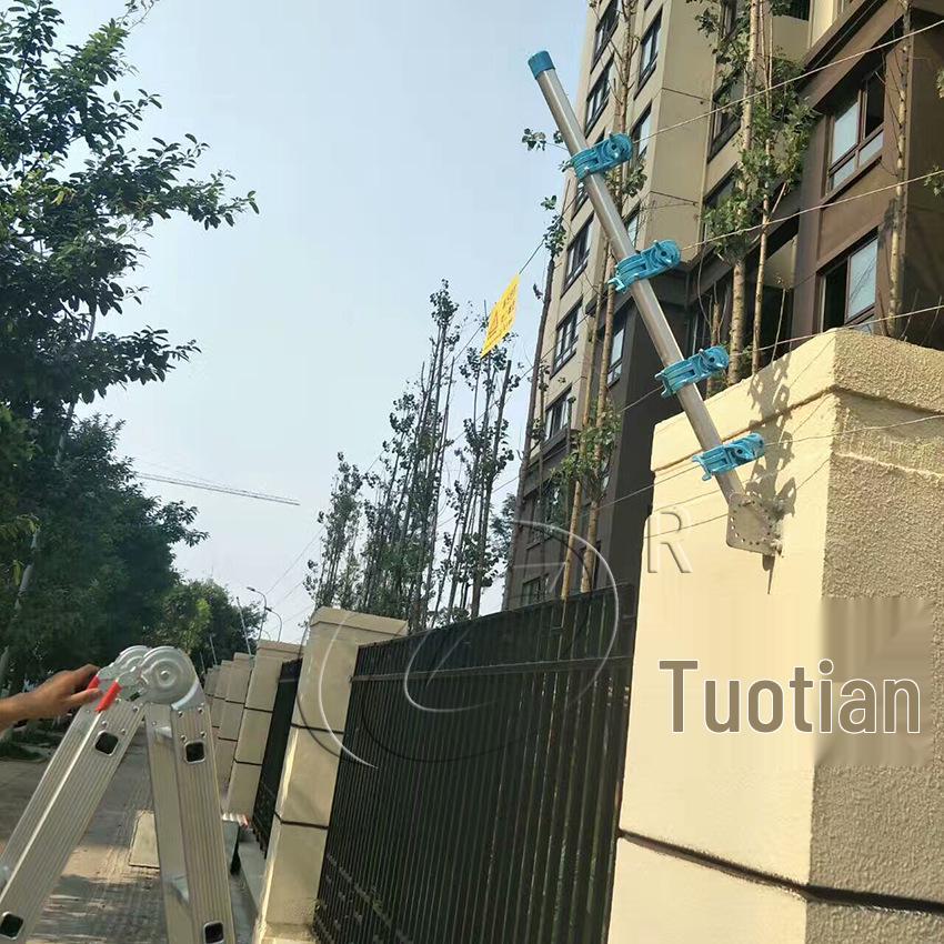 Система охранной сигнализации с импульсным электроизгородью высокого напряжения