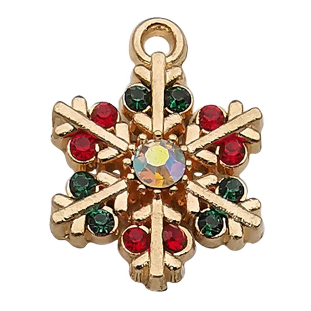 Set of 50 Christmas Oil Drop Pendants: Cute Santa, Snowman, Tree DIY Jewelry Accessories