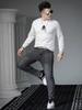 European Style High-End Printed Men's Sweatshirt 2025 Autumn New Trendy Round Neck Long-Sleeve Top Base Shirt for Men