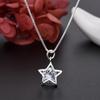 Silver Plated S925 Silver Zircon Mango Star Five Pointed Star Necklace Jewelry