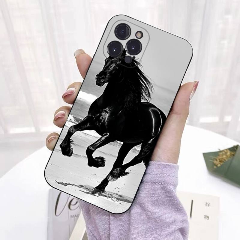 Чехол для телефона Running Horse для iPhone 8 7 6 6S Plus X SE 2020 XR XS 14 11 12 13 Mini Pro Max