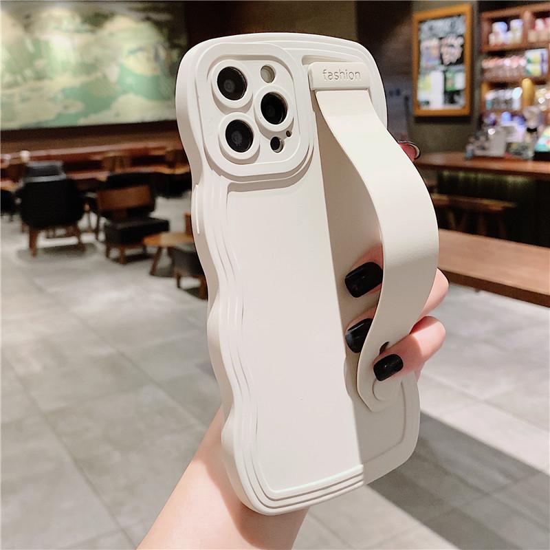 Чехол для телефона с фигурным волнистым ремешком для Iphone 14 13 12 11 Pro Max Xr Xs Max Xs 13pro 11 14 Plus, противоударный бампер, мягкая задняя крышка