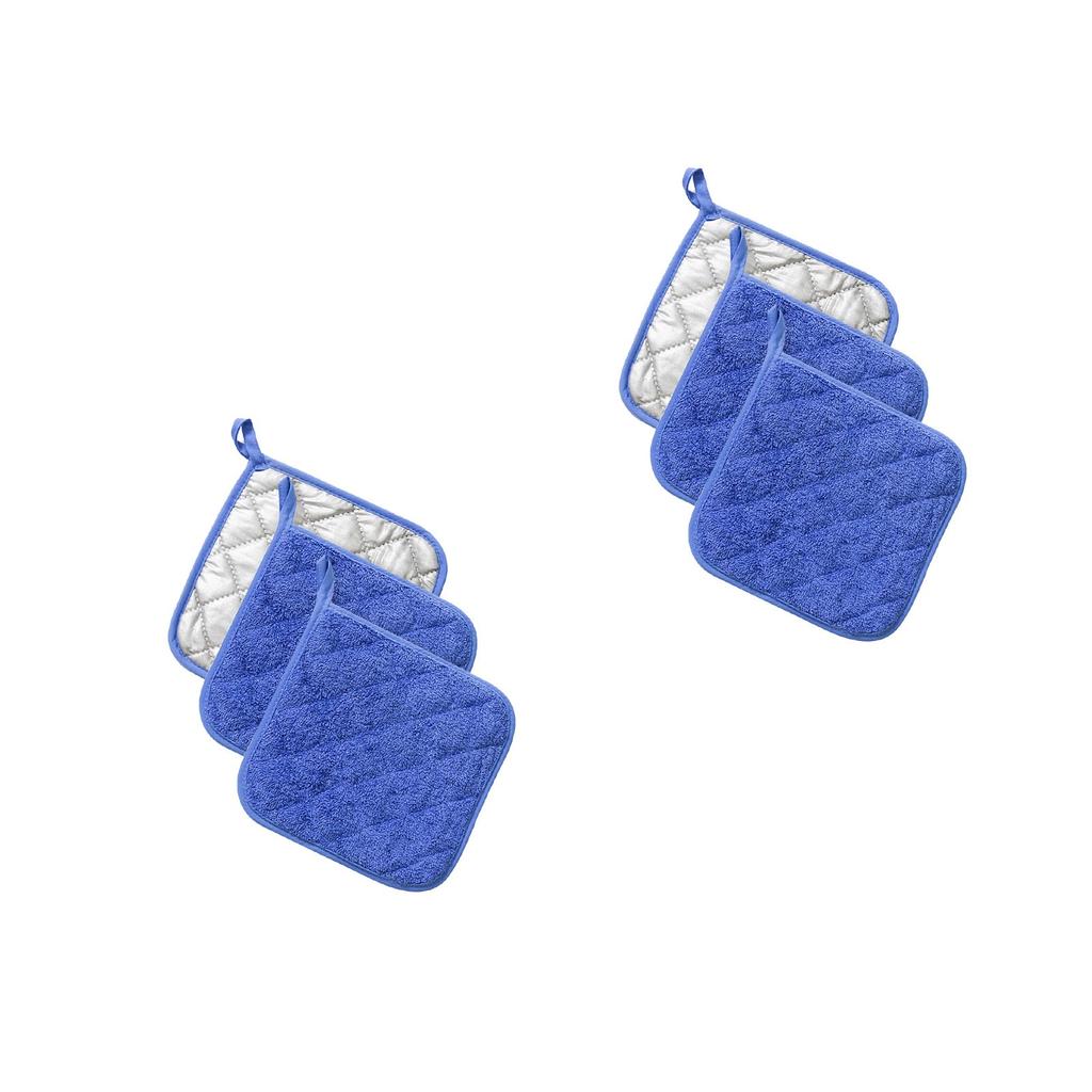 Изоляционный коврик из хлопчатобумажной ткани, коврик из ткани с серебряным покрытием, противоскользящий коврик для горшка, коврик для перчаток для микроволновой печи