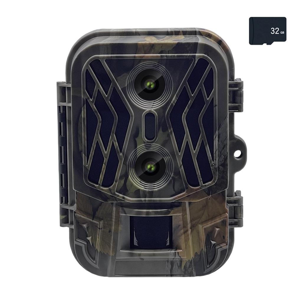 Hc-950a Охотничья камера с двумя объективами 50MP + 4K Hd Pos и ​​видео Инфракрасная камера ночного видения для наблюдения за дикой природой Мини-камера