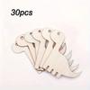 30pcs Wooden Dinosaur Wood Slice Blank Label Pendant DIY Decoration Art Crafts