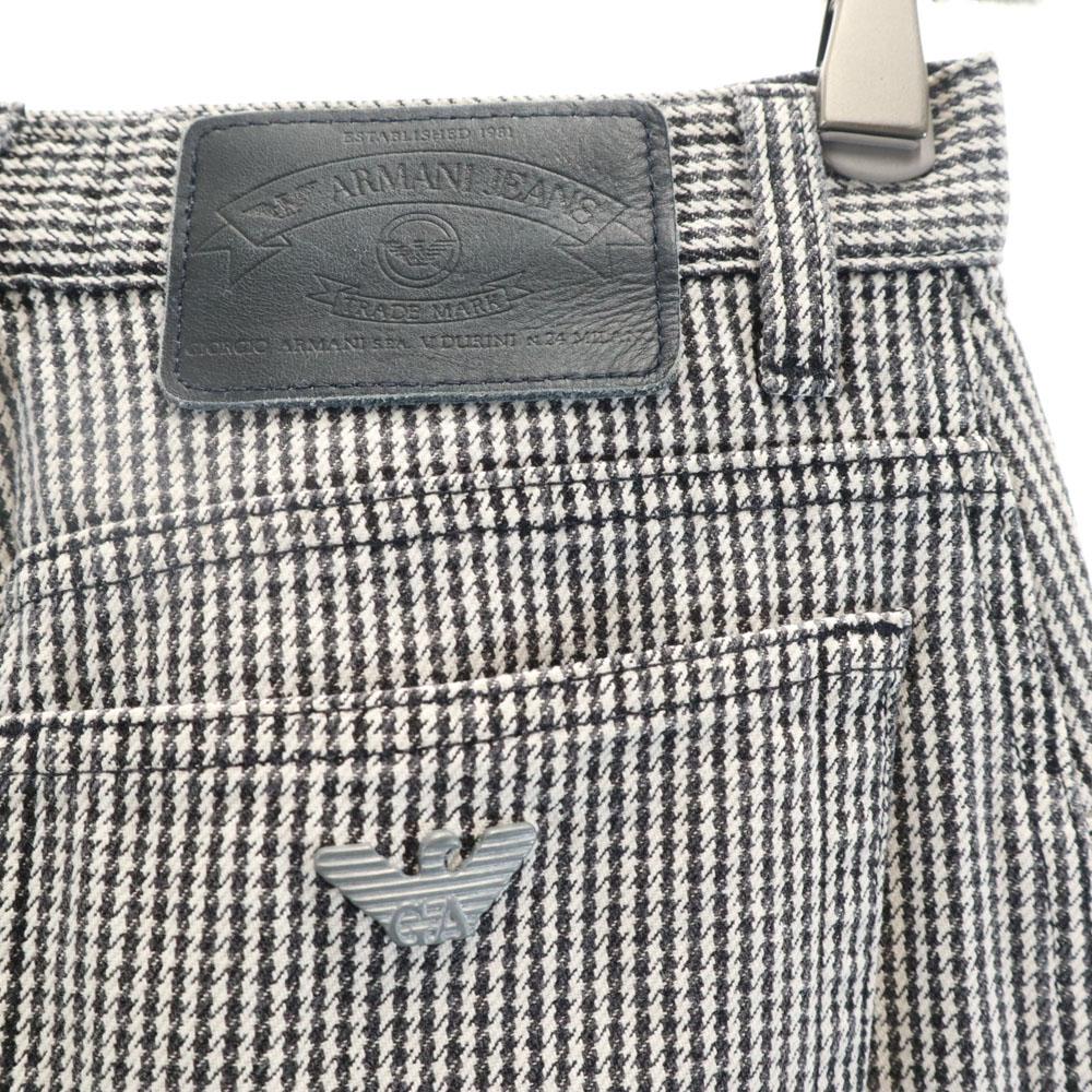 Armani Jeans Сделано в Италии Узор «гусиная лапка» Длинные брюки W28 «гусиная лапка» Женские Б/у