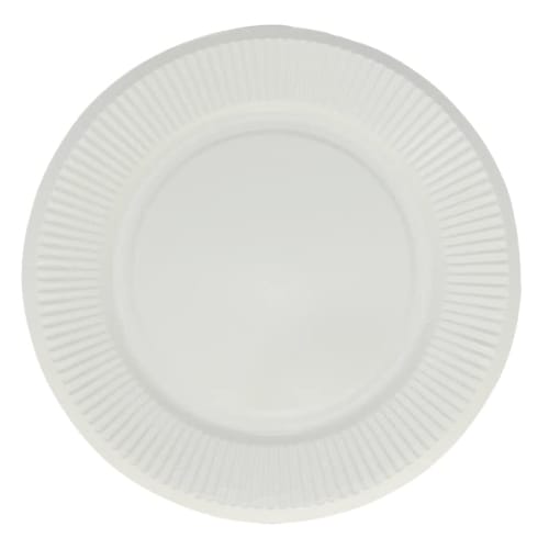 Artnap Disposable Paper Plates, 18cm, White, 100 Count, FS-101F