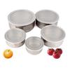 5 шт./компл. герметичный контейнер для хранения продуктов из нержавеющей стали, коробка для консервации