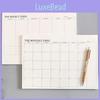 Simple Tearable Monthly Plan Book With High Quality Paper Ideal For Office And Study Memo