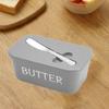 Rectangular Butter Container Plastic Cheese Dish Multi-functional Butter Storage Box  Refrigerator