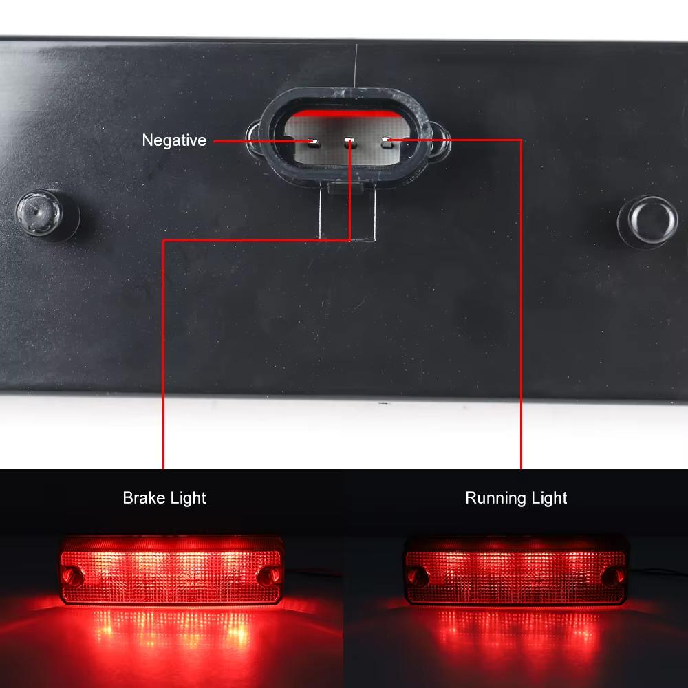 1 шт. Светодиодный задний фонарь для квадроцикла для Honda Pioneer 520 700 1000 2014 - 2025 UTV Светодиодный красный черный стоп-сигнал Задний фонарь