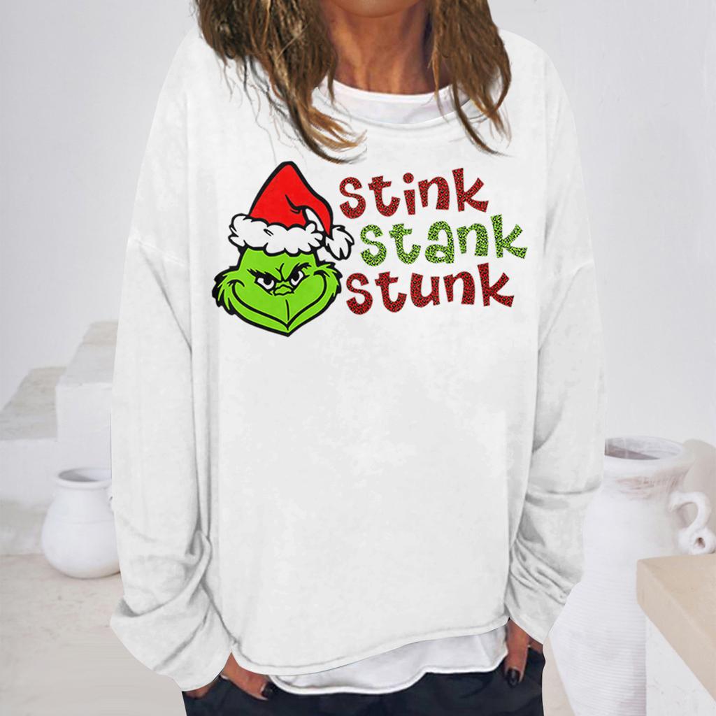 Women's Casual Fashion Vintage Printed Long Sleeve O-Neck Sweatshirt Layer Pullover Top