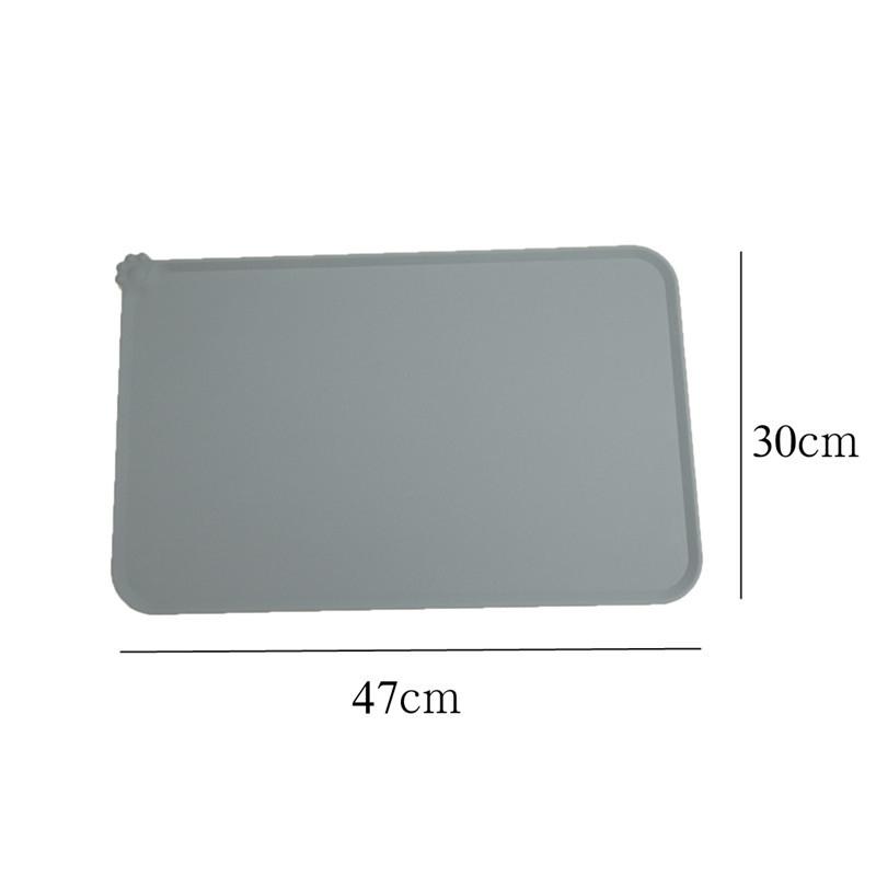 Новый водонепроницаемый коврик для домашних животных для собак и кошек, однотонный силиконовый коврик для корма для домашних животных, миска для домашних животных, коврик для питья, подставка для кормления собак, легко моется