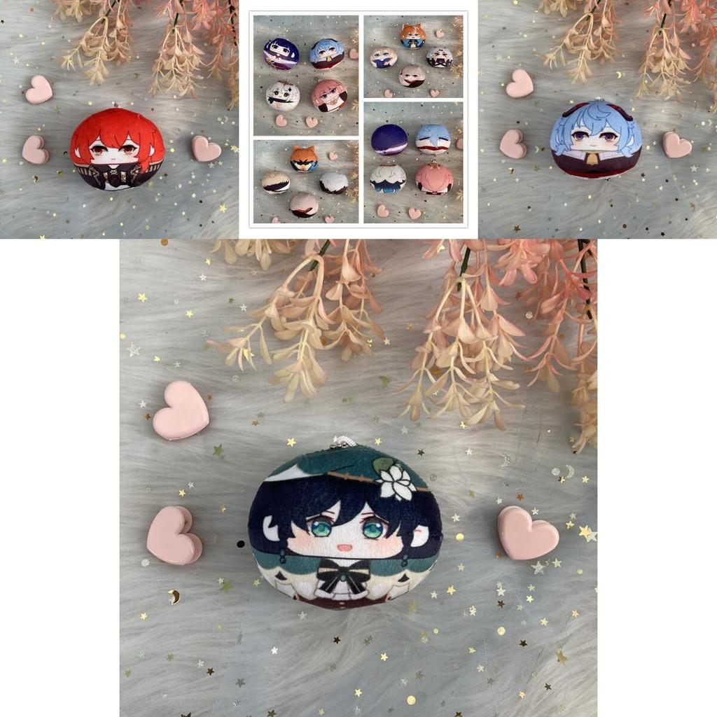 Genshin Impact Plush Dumpling Albedo Xiao Zhongli Thoma Key Chain Soft And Safe Gift